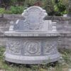 Mộ tròn đá xanh chạm trổ hoa văn chữ Hán tinh tế – Chuẩn Phong Thuỷ – PT289- Mo tron DT MDT06 cham hoa van chu han tinh te