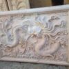 Tranh phù điêu Rồng cuốn thủy bằng đá vàng – Chuẩn Phong Thuỷ – PT370- Phu dieu rong cuon thuy bang da vang DT PDD05 dep