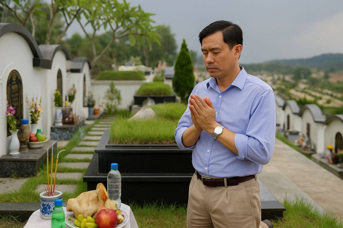 Động Thổ Xây Mộ: Cúng Gì, Đọc Văn Khấn Gì Để Mộ Phần Yên Ổn, Gia Đạo Bình An?- van khan dong tho xay mo 7