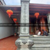 Cột đồng trụ đá xanh rêu cho nhà thờ họ – Chuẩn Phong Thuỷ – PT457- 4