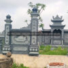 Cổng tứ trụ khu lăng mộ đá xanh đen – Chuẩn Phong Thuỷ – PT446- cong 40