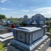 Mộ hậu bành đá xanh đen - Chuẩn Phong Thuỷ – PT440- haubanh 13