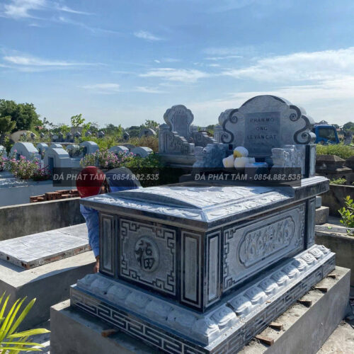 Mộ hậu bành đá xanh đen - Chuẩn Phong Thuỷ – PT440
