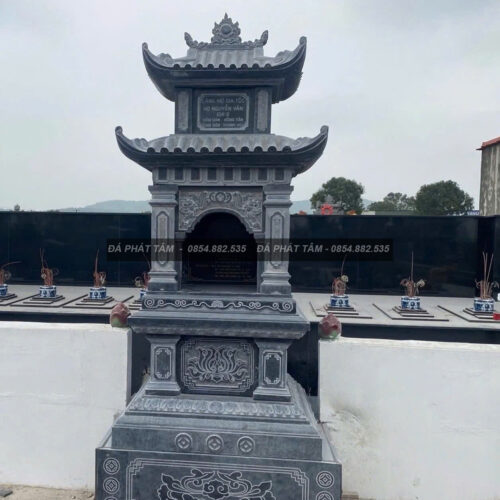 Lăng đơn đá xanh đen – Chuẩn Phong Thuỷ – PT442