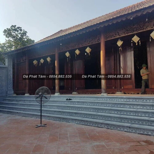 Bậc đá liền khối xanh rêu cao cấp – Chuẩn Phong Thuỷ – PT492
