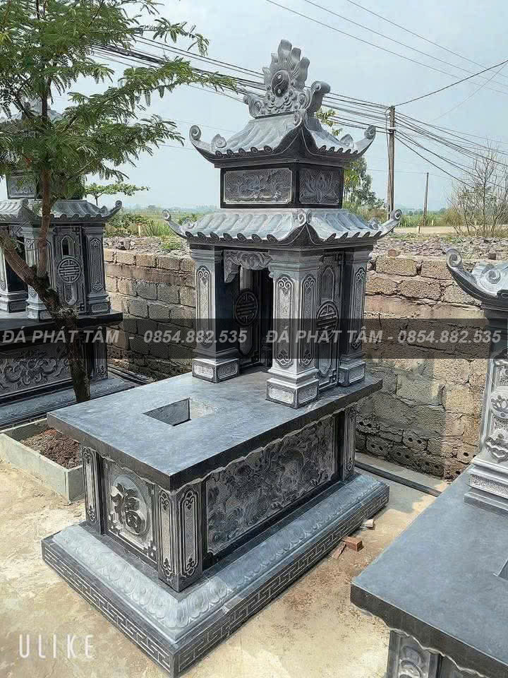 Mộ Đá Hai Mái Đẹp 